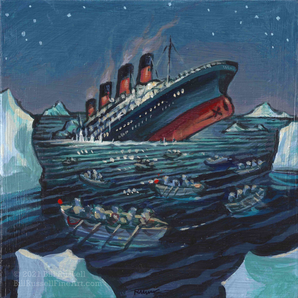 Bill Russell - Iceberg Paintings