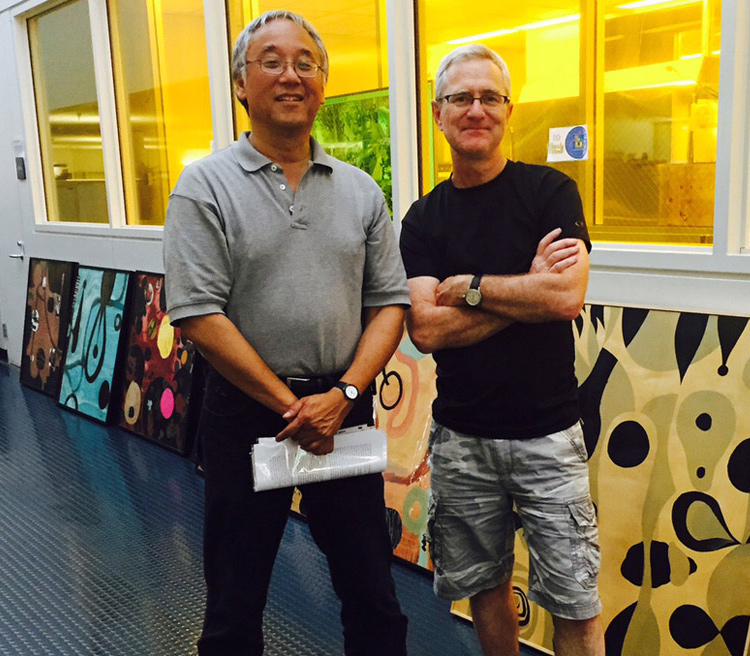 Bill and curator DeWitt Cheng